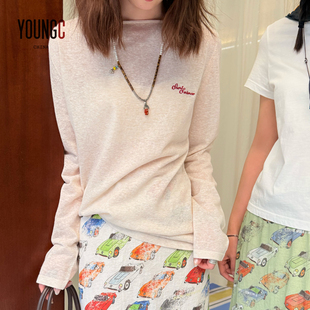 针织上衣 SHORT SENTENCE 一字领长袖 no退可换 设计师品牌