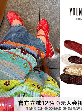 现货 Orinous设计师品牌 25ss【钉珠芭蕾奶奶鞋】 YOUNGC买手店