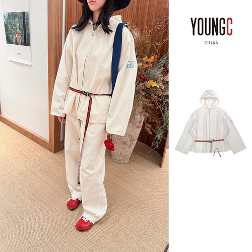 NATURAL HOTEL【砂洗棉质连帽宽松外套】 no退可换