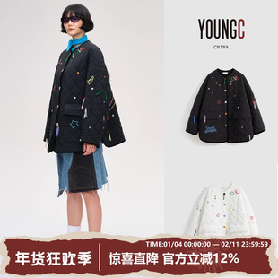 SHORT SENTENCE【彩色线饰圆领棉服】YOUNGC买手店