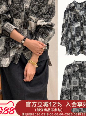 ECRIVAIN 【荡领底摆抽褶长衬衫 口袋衬衫】设计师品牌 no退可换