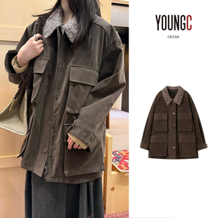 派克服 ICE DUST 拼接毛织领工装 no退可换 设计师品牌