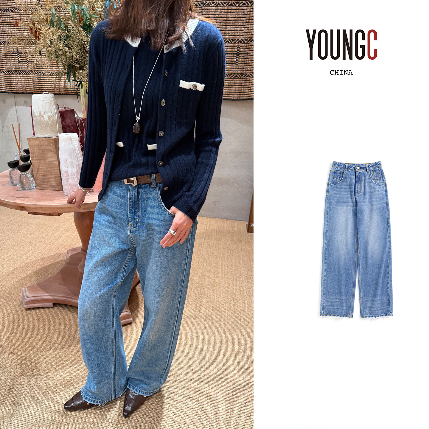 SHORT SENTENCE短句【6袋中腰直筒牛仔裤】YOUNGC买手店