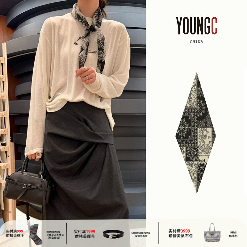 ECRIVAIN 设计师品牌 25AW【菱形小围巾】 YOUNGC买手店
