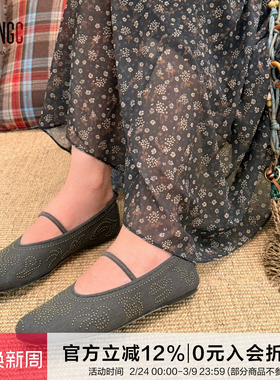 Orinous设计师品牌25ss【钉珠芭蕾奶奶鞋】 YOUNGC买手店