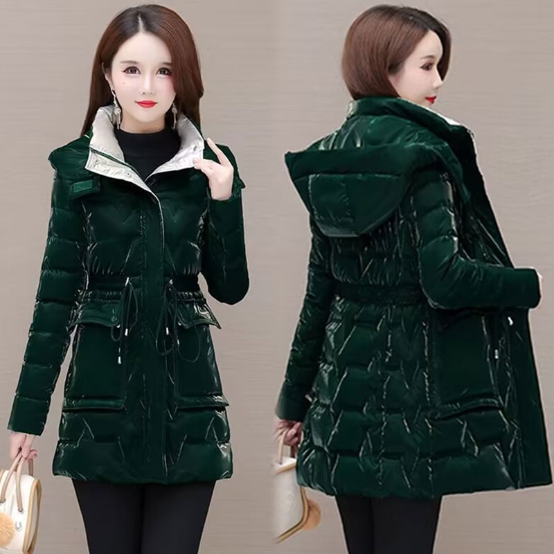 棉衣女中长款冬季新款加厚韩版