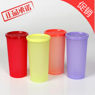 迷你便携水杯 170ML小矮人杯 儿童塑料杯 彩运防漏水杯 特百惠正品