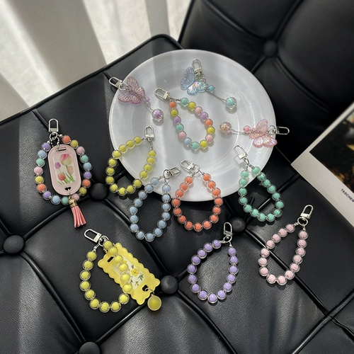 Браслет из бисера ручной работы, подвеска, брелок, наушники, защитный чехол