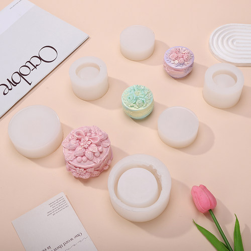 硅胶复古丘比特草莓收纳模具diy