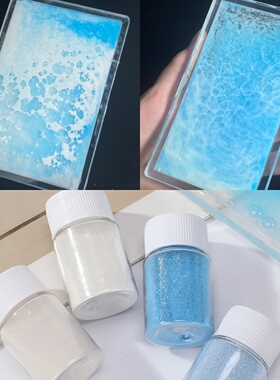 白色流麻退潮手工diy细粉PVC