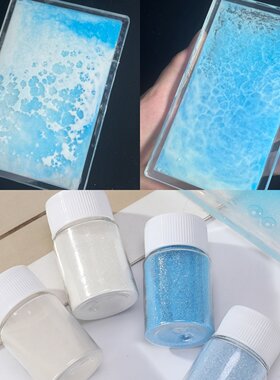 白色流麻退潮手工diy细粉PVC