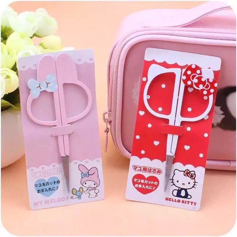 Hello Kitty 美乐蒂 不锈钢修眉剪 卡通美容剪刀美妆工具|msdalam kategori Kamus elektronik/buku kertas elektronik/alat tulis, cutting Supplies, gunting - dari Buy2taobao.com untuk memberikan perkhidmatan ejen Taobao profesional membeli