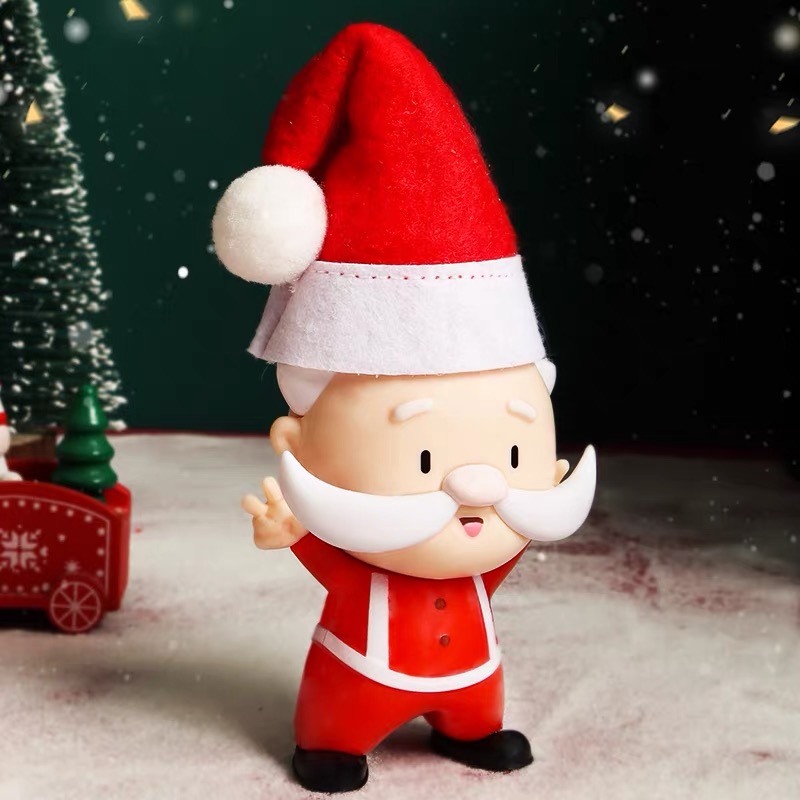 圣诞老人蛋糕装饰摆件圣诞帽子