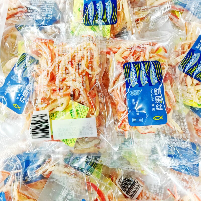水手老爸炭烤鱿鱼丝原味250g独立小包装开袋即食海鲜鱿鱼丝小零食