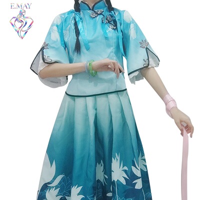 王者荣耀诗语江南西施cos汉服民国风游戏人物cosplay套装
