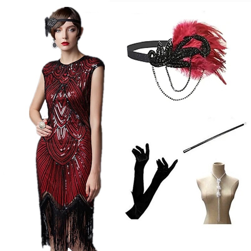 外贸欧美亚马逊热卖1920S复古亮