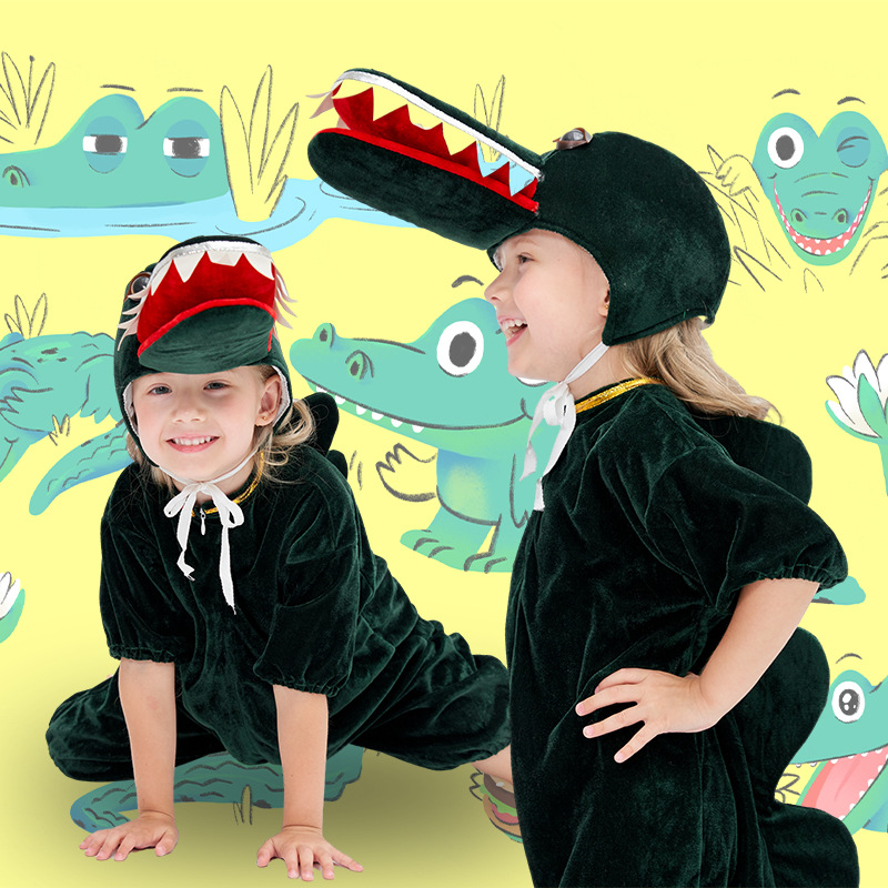 外贸万圣节儿童女cos动物衣服卡