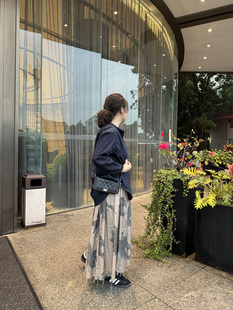 半身裙伞裙 花朵松紧腰长款 DecemberRush 优雅气质艺术新中式