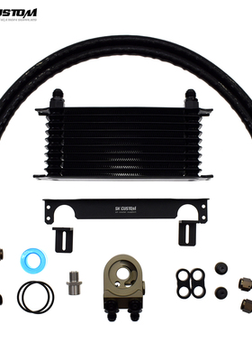 适用本田K20 K24 FD2机油散热器套件发动机冷却思域CRV雅阁奥德赛