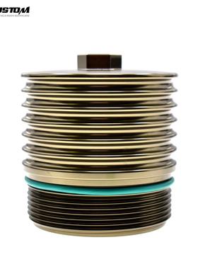 适用宝马N62 N73引擎机油滤清器盖全铝滤芯壳E60 E64 E63 E53 E70