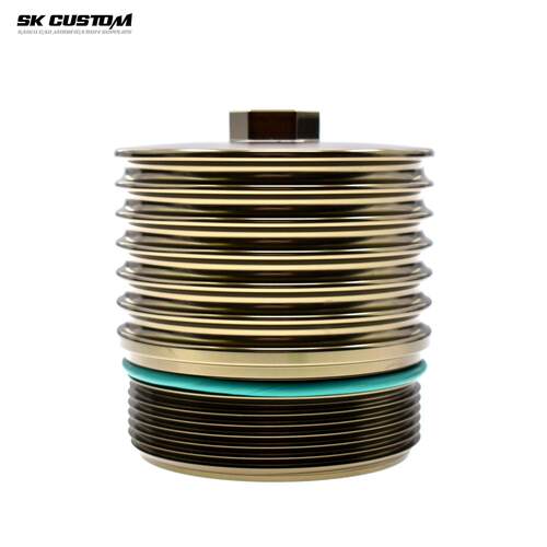 SKCUSTOM宝马N62机油滤清器铝壳