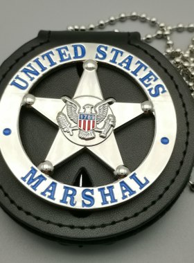 美国法警MARSHAL金属徽章收藏