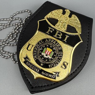 美国联邦调查局FBI 金属徽章 现货 胸章 肩章  纯铜材质
