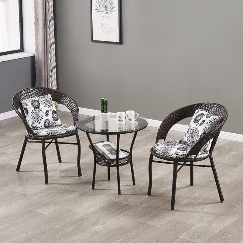 阳台小桌椅组合室外藤椅三件套单人户外休闲茶桌椅庭院防晒茶桌子,住宅家具,桌椅套件,淘宝优惠券,粉丝福利购,淘宝优惠卷