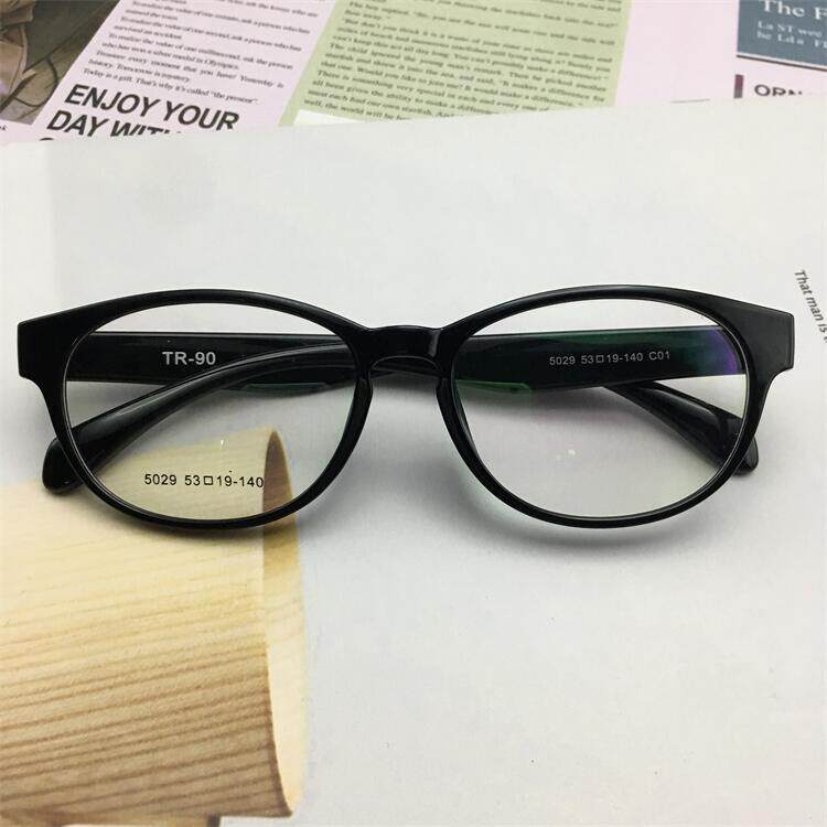 清仓深圳外贸镜架黑色全框小圆框超轻TR90文艺百搭近视眼镜架男女