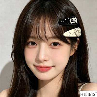 发卡边夹刘海碎整理发夹少女感bb夹子波点奶酪发夹鸭嘴夹头饰发饰