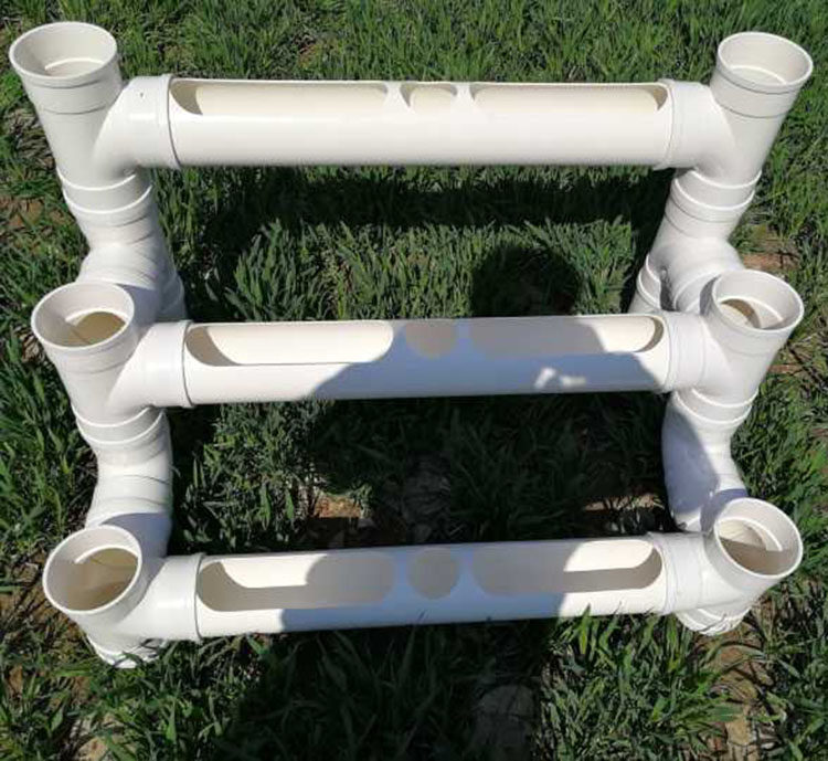 厂销pvc管道创意花架花盆阳台种菜管子花架室外植物角幼儿园环品