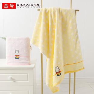 金号浴巾纯棉洗澡大毛巾A类全棉浴室裹巾女割绒柔软吸水不掉毛