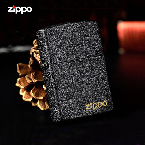 刻字黑裂漆送礼zippo黑裂漆