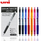 日本uni三菱UMN 138彩色中性笔男学生用女0.38mm按动子弹头签字笔