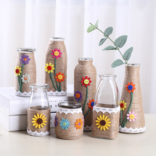 手工diy儿童小学生玻璃花瓶