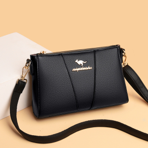 品牌真皮斜挎包女2022新款百搭妈妈包中年软皮大气牛皮单肩小方包