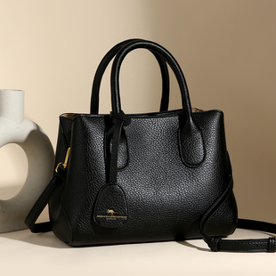 真皮包包女2025新款时尚中年妈妈手提包托特包大容量手提女包软皮