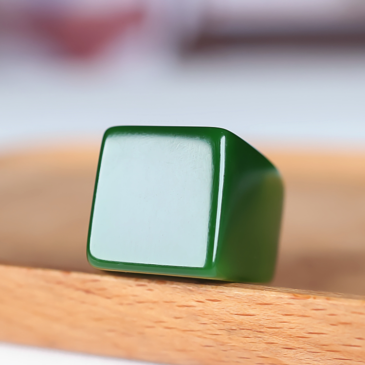 和田玉碧玉大拇指扳指玉戒指