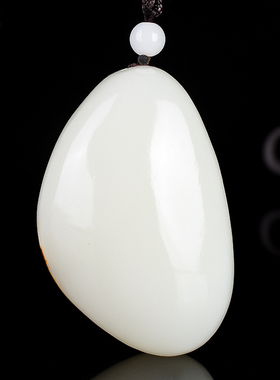 天然和田玉白玉籽料原石手把件