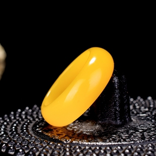 和田玉黄玉玉戒指指环和田玉指环扳指天然玉石男女款玉石戒指