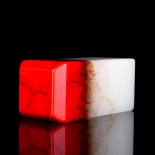 和田玉印章天然玉石印章料摆件藏书鸡血石篆刻收藏摆件手把件镇尺