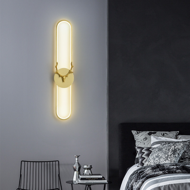 新款壁灯中式led卧室床头灯轻奢个性客厅办公室书房楼梯过道灯具