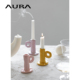 AURA北欧简约烛台趣味小烛台家居装 饰可爱手捏蜡烛台趣味餐桌