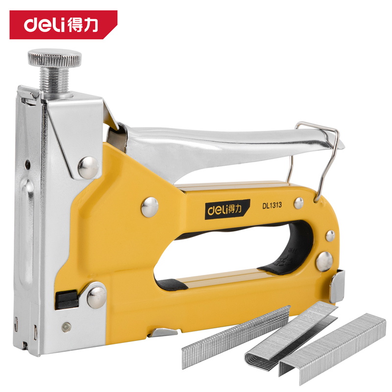 deli得力三合一打钉枪手动射钉器木工门型U型T型钉套装DL238104 5