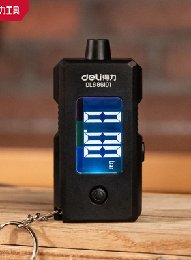 deli得力胎压检测仪压力数显表监测器气压表轮胎放DL886100 88610
