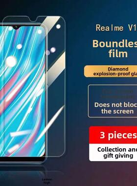 适用Realmev11钢化膜V11Realme V115G手机膜Rmx3121Oppov全面屏V11S5G防摔realmev11S新款realmerx