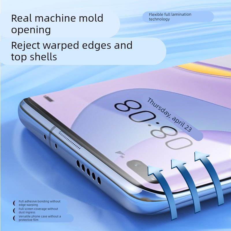 适用华为nova7手机膜nove7pro曲面屏膜nava7se钢化水凝膜7i专用膜note75g软膜por活力版novo保护nva7屏保n0va