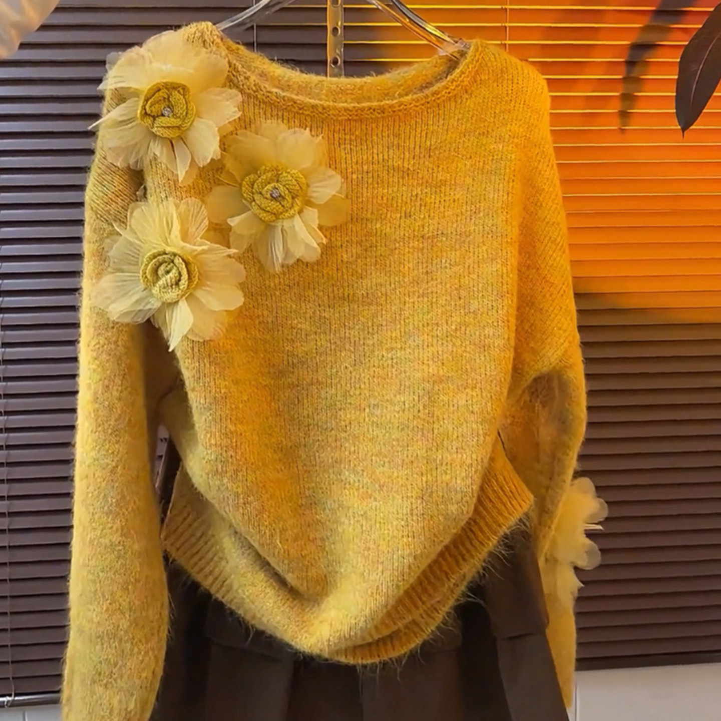 毛衣慵懒高级感加厚松弛感毛线衣2025冬季新款上衣巨好看针织女装