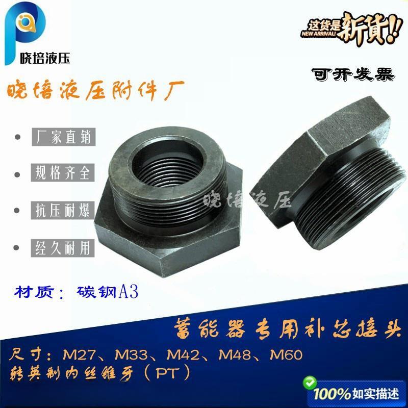 蓄能器专用补芯接头公制过渡