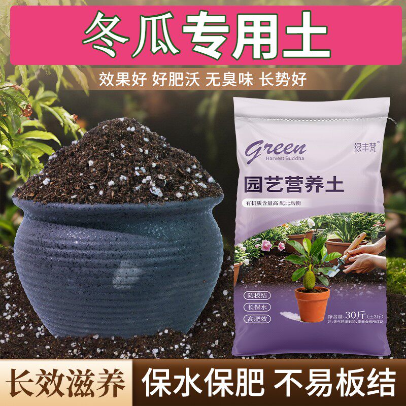 冬瓜专用盆景土保水保肥园艺加深生根粉有机防黄叶观花进口育苗